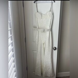 Nadine Merabi White jumpsuit